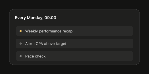Scheduled tasks